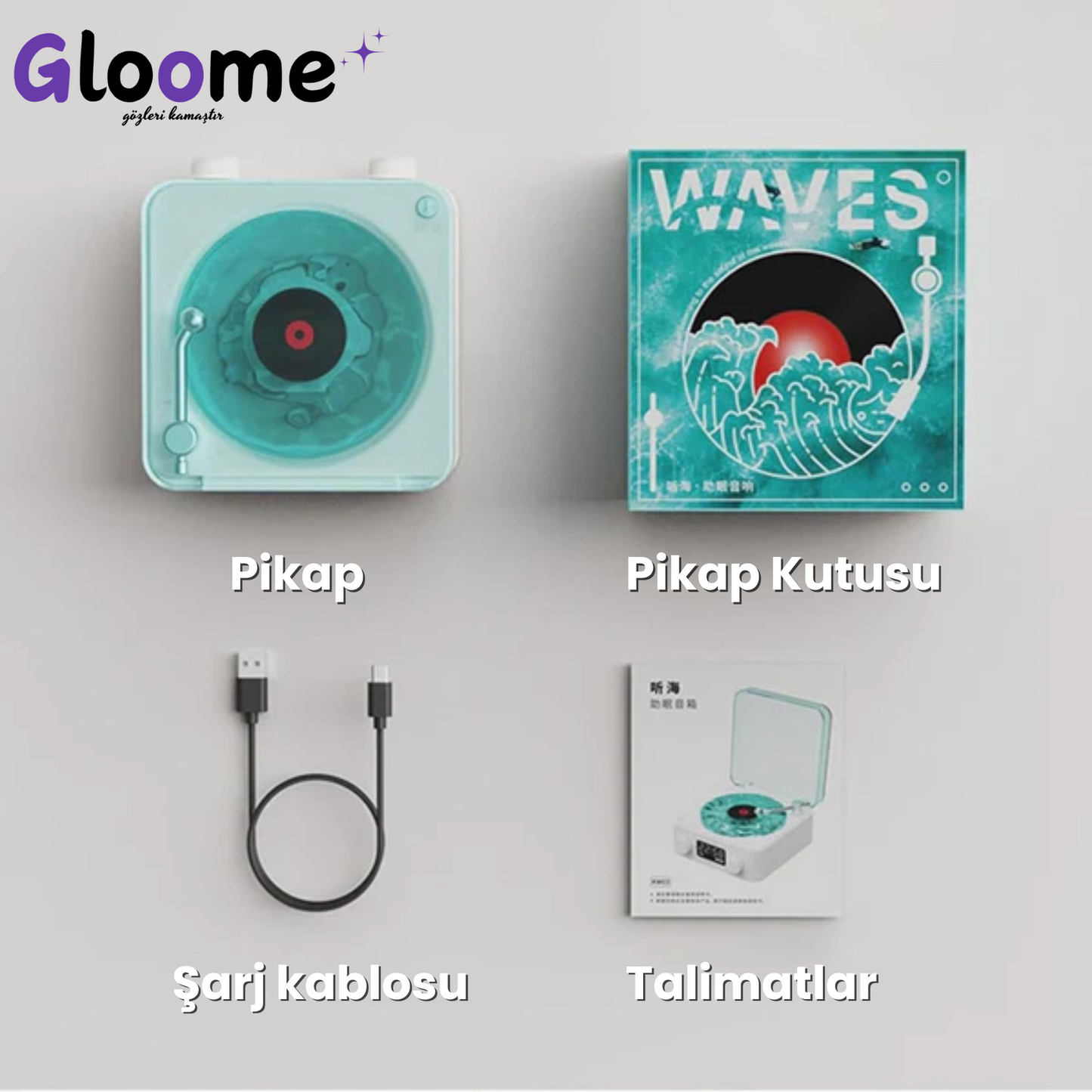 Gloome® Retro Pikap Hoparlör